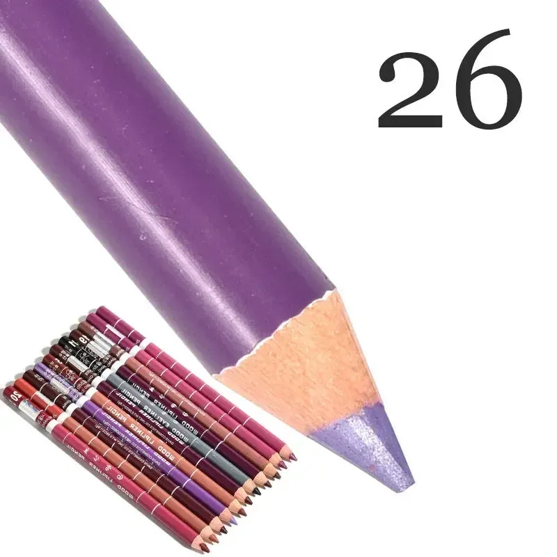 28Color Antifouling Lip Liner Professional Lipstick Pen Precise Waterproof Lip Outline Pencil Lip Makeup Lasting Eyeliner Creamy — image 12