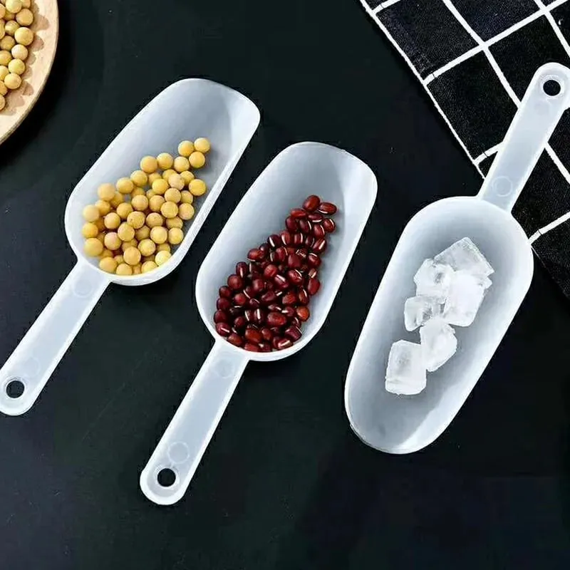 Mini Plastic Ice Shovel Kitchen Flour Food Candy Ice Cream Scoop Dessert Pelles Bonbons Beans Scoops Party Buffet Small Tools — image 2