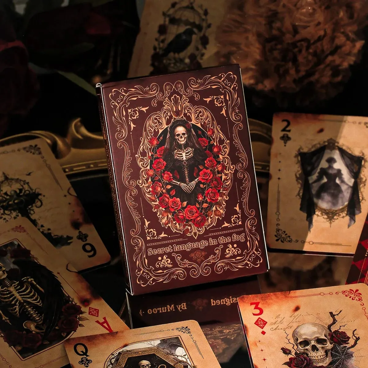 Karty do gry Mystery Whisper-Vintage Design zestaw kart do pokera gra imprezowa dla dorosłych budowanie zespołu gra rodzinna noc wyjątkowy prezent
