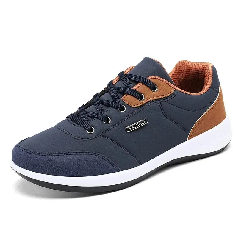 New Running Shoes Men Leather Waterproof Athletic Sneakers Men Wear-resistant Man Walking Sport Shoes Comfortable Men Shoes