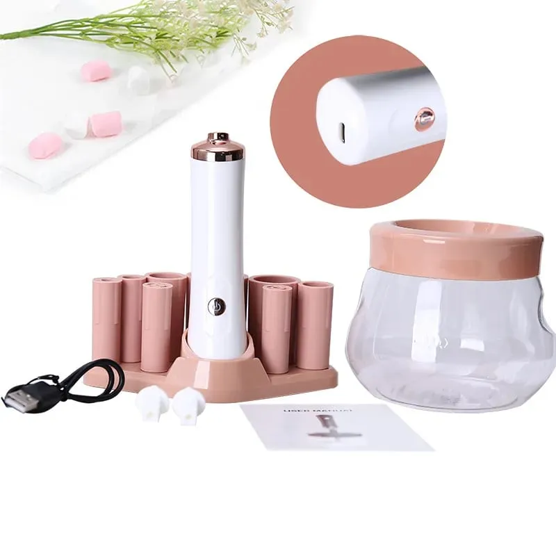 Professional 1PC Black/pink Electric Makeup Brush Cleaner Fast Washing Drying Make up Brushes Cleaning Makeup Brush Tools — image 2