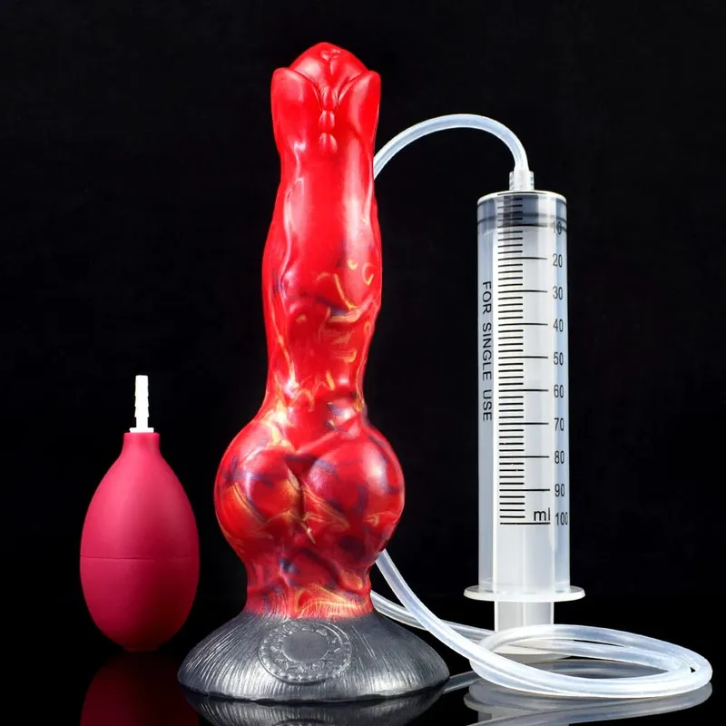 Ejaculation Anal Plug สุนัข Knot Dildo ที่มี Strong Sucker กระตุ้นช่องคลอด Squirting อวัยวะเพศชายเร้าอารมณ์ผู้ใหญ่ของเล่น 18 + — image 11
