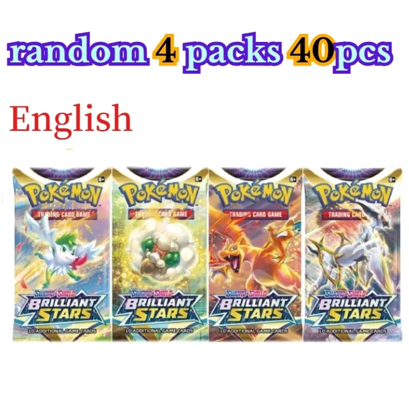 Menyenangkan 40 Buah Paket Kartu Pokemon 4 Set Sun Moon Violet 151 Kartu Perdagangan Inggris Mainan Koleksi Hadiah Halloween Fantasi Sci Fi — image 30