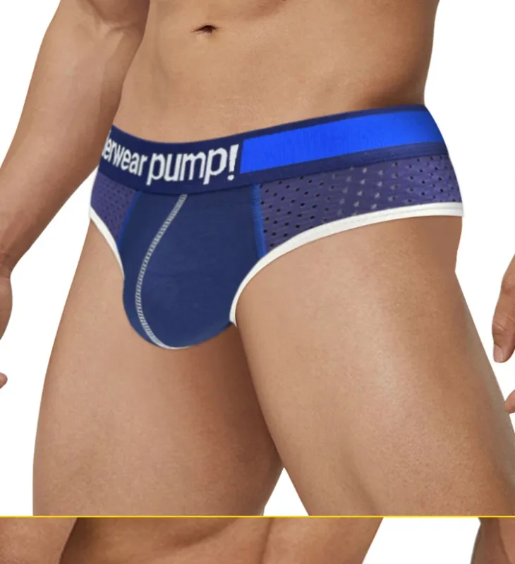 남자의 낮은 허리 슬리밍 메쉬 팬티 U 볼록한 주머니 탄성 허리띠 통기성 다채로운 Jockstrap 속옷