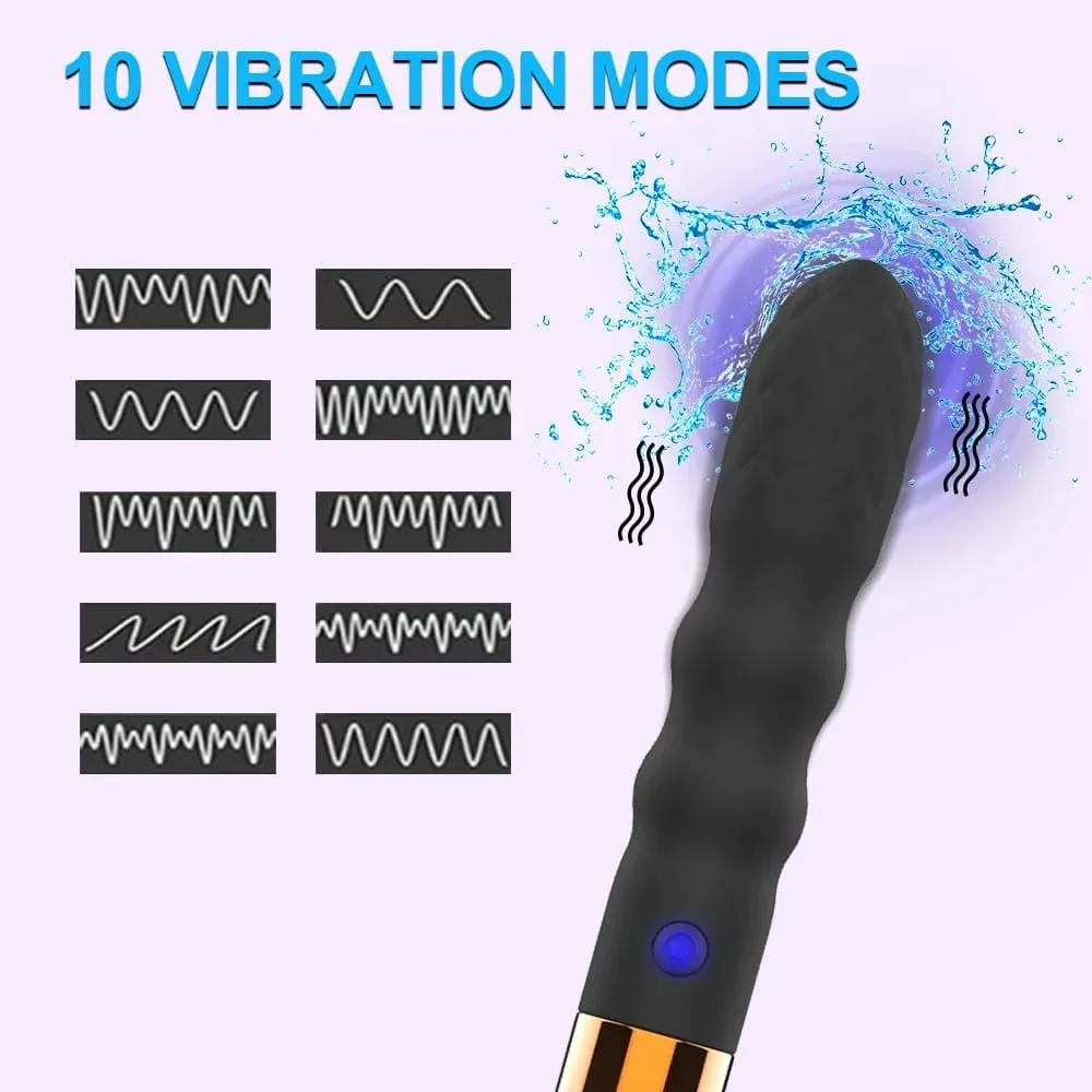 Leather Sex Whip Spanking Flogger Anal Vibrator G Spot Massage Multifunction Pleasure Wands for Fetish SM Restraint Bondage 18+ — image 3