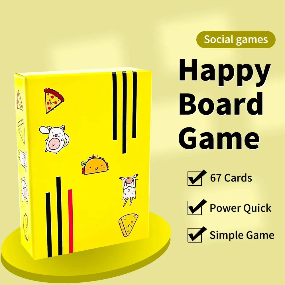 Cute Card Game Board Game English Version Fast-Paced Party Game for 3-8 Players Family Friends Entertainment Board Game — image 1