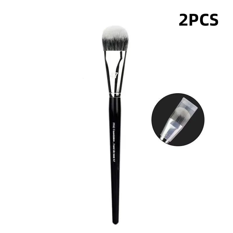 No. 47 Bevel Angle Foundation Brush with plastic cover Professional Slope Liquid Foundation BB Cream Makeup Brush 1/2/3/4/5 PCS — image 8