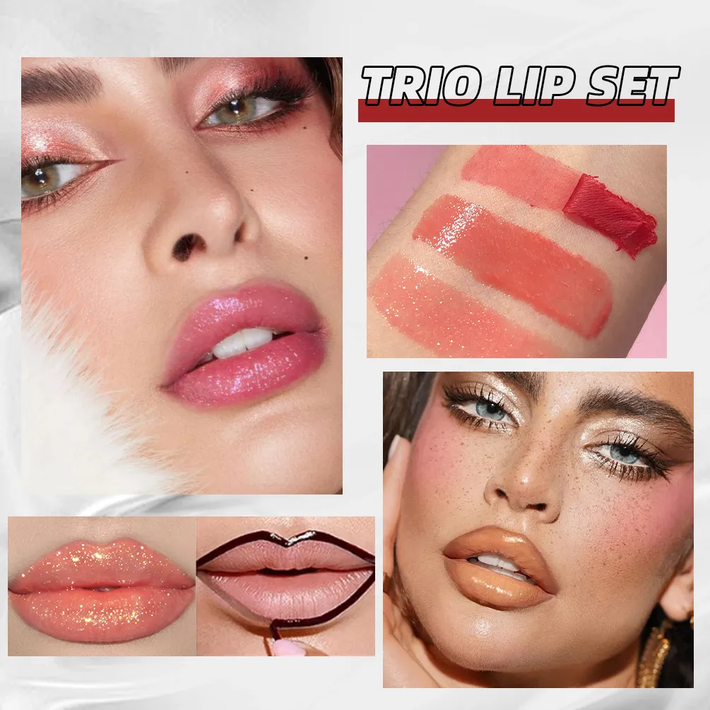 Multifunctional Makeup Sets Peel Off Lip Stain Tattoo Mirror Lipgloss Shimmer Lip Oil Lasting Cosmetics Lip Glaze Tint — image 5