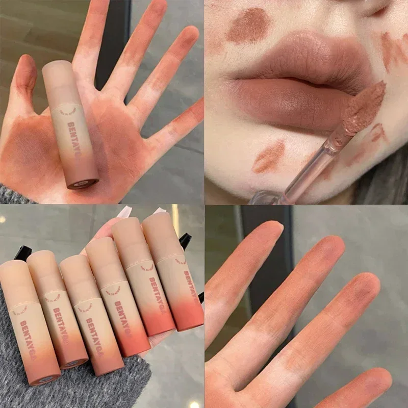 6 Colors Matte Lip Gloss Waterproof Easy To Wear Velvet Rose Red Brown Lip Mud Nude Lasting Liquid Lipstick Lips Makeup Cosmetic — image 3