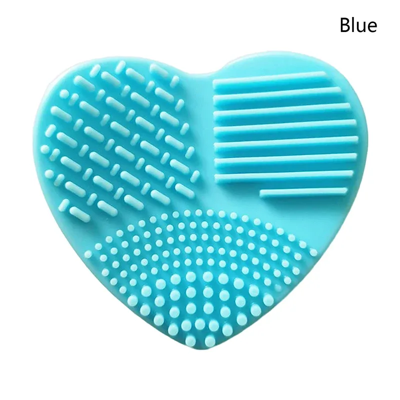 1pc Colorful Heart Shape Clean Make Up Brushes Wash Brush Silica Glove Scrubber Board Cosmetic Cleaning Tools For Makeup Brushe — image 13