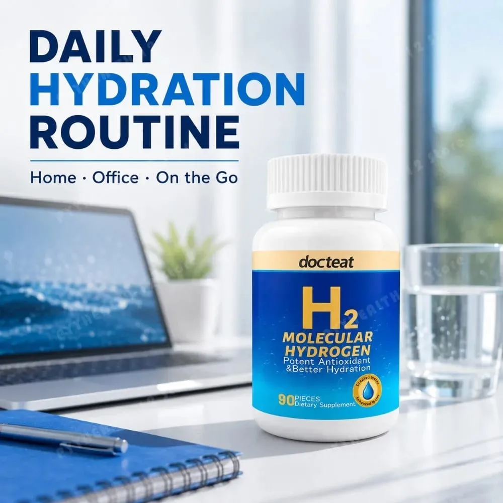 90 stks H2 Moleculaire Waterstof Watertabletten met Magnesium 160 mg Bruisende Drank Supplement voor Reizen Gym Thuis Hydratatie — image 4