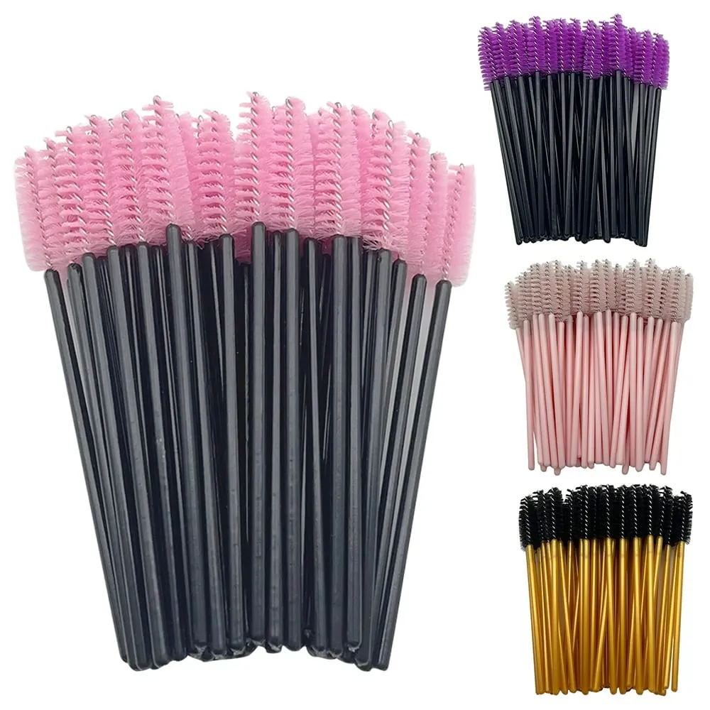 Wholesale Lash Brushes Eyelashes Extension Brush 100/300pcs For Woman And Man Mascara Wands Applicator Spoolers Makeup Tools — image 1