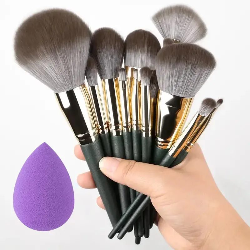 New 10/32PCS Makeup Brushes Set Soft Fluffy Powder Foundation Contour Blush Concealer Eyeshadow Blending Highlighter Beauty Tool — image 26