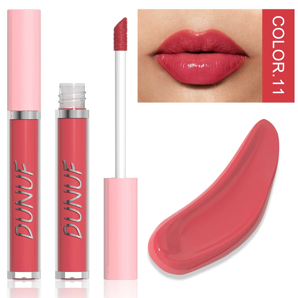 Water Light Lip Glaze Mirror Glass Nude Pink Brown 16 Colors Highly Pigmented Lip Gloss Hydrating Sexy Red Lipstick Makeup — image 18