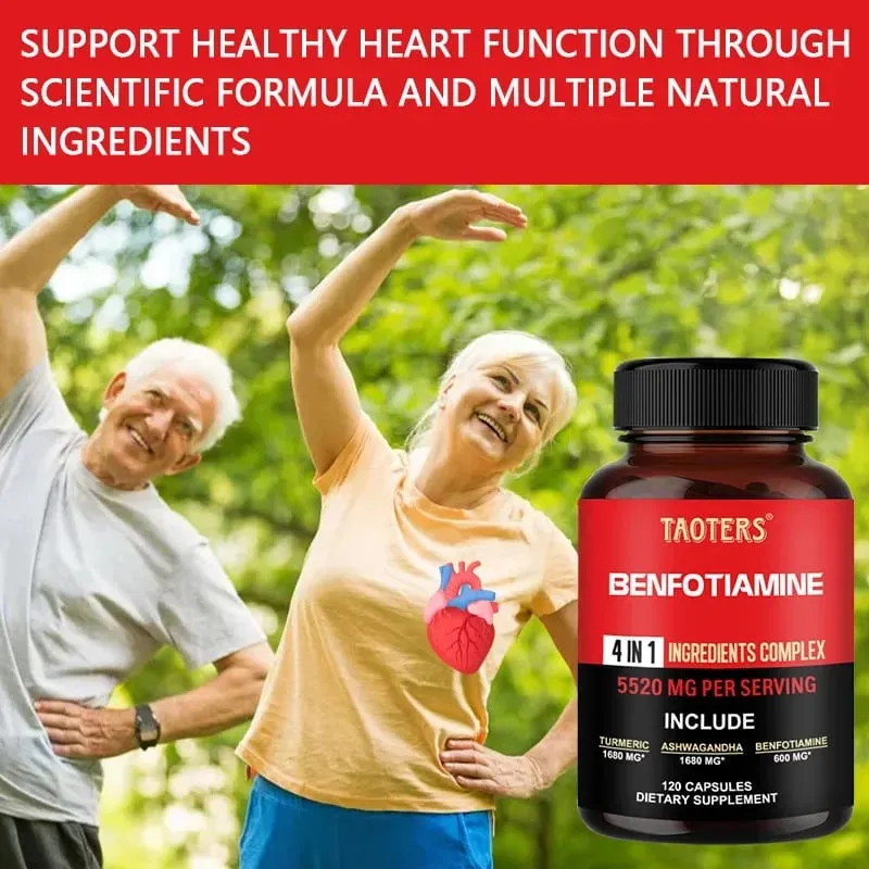 600 Mg Benfotiamine Capsules - Helps Maintain Healthy Glucose Metabolism and Supports Nervous System HealthSupplements — image 5
