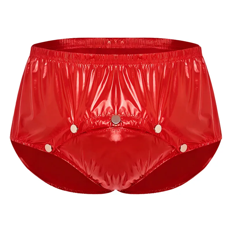 Waterdichte luierbroekjes voor heren met drukknoppen aan de voorkant Anti-lek adaptieve ondergoedshorts voor ouderen met speciale behoeften — image 9