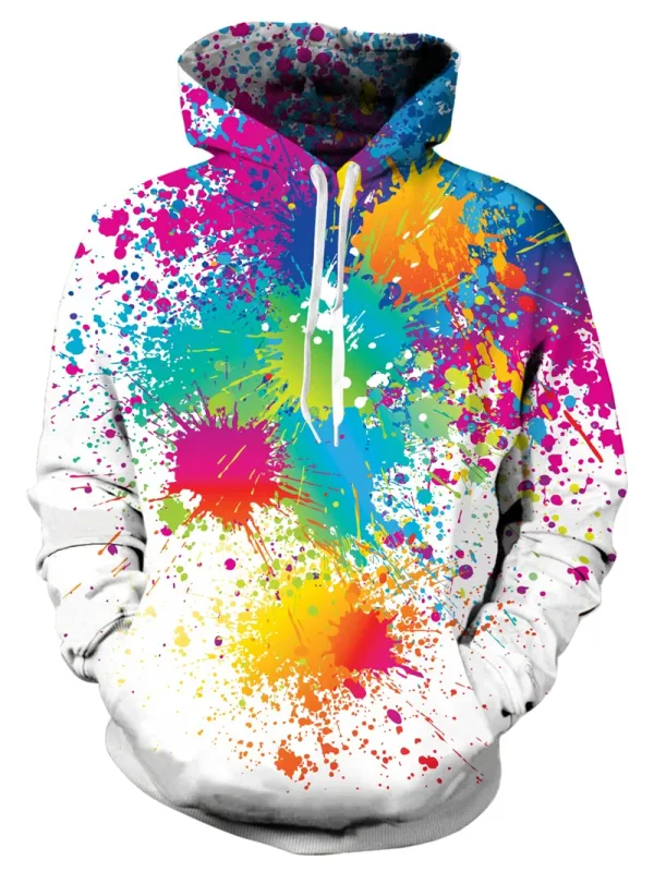 Herenhoodies Dierenkatprint 3D Patternv Herfstpullover met capuchon en zak met capuchon Streetwear Los comfortabel — image 6