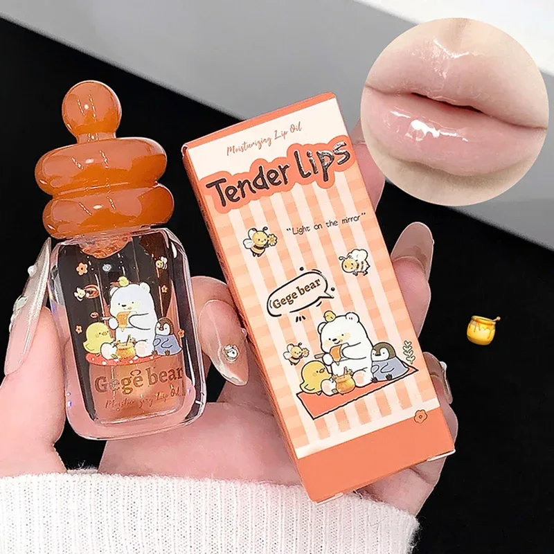 Lips Care Plant Essence Transparent Gloss Lip Oil Plump Moisturizing Lip Balm Exfoliating Fruit Flavor Lip Gloss Beauty Cosmetic — image 7