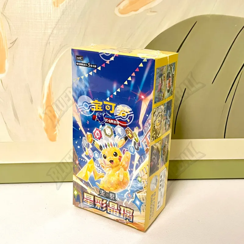 Pack de gemmes pokemon Violet écarlate Original Vol6, boîte fine TCG, cartes de combat à collectionner, Version chinoise simplifiée, jouets, cadeau — image 2