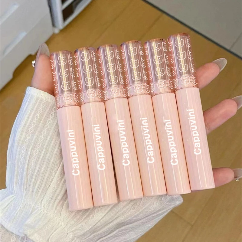 1PC Mirror Water Lip Gloss Cherry Pink Transparent Waterproof Long Lasting Moisturizing Nude Clear Tint Glass Lips Oil Makeup — image 4