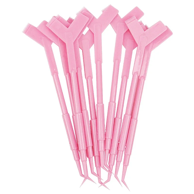 10Pcs Reusable Plastic Eyelash Perming Stick Tool Eyelash Extension Y Shape Comb Lash Lifting Curler Applicator Make Up Brushes