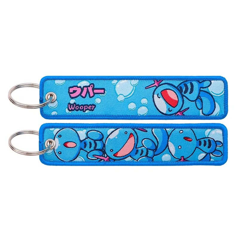 Japanese Anime Elf Monsters Keychain for Cars Backpack Key Holders Embroidery Keyrings Key Tag Jet Tag Accessories Gifts 1pcs — image 39
