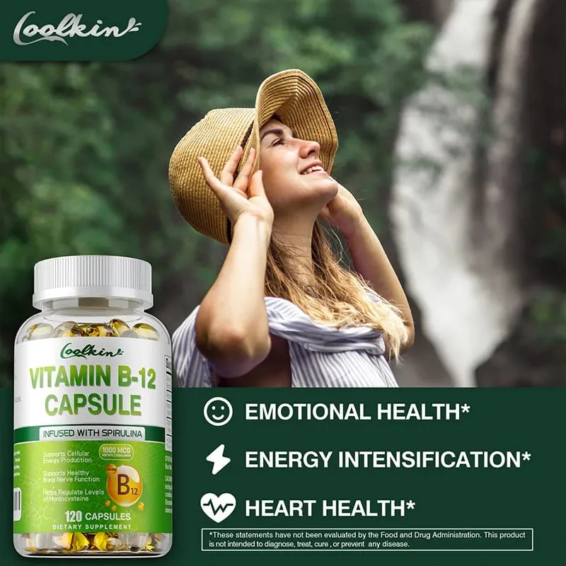 Vitamin B12 Capsules - Methylcobalamin Supplement for Mind Energy Brain Mood Heart Support — image 4
