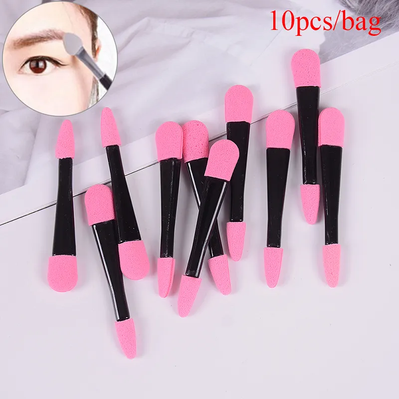 10pcs Double Ended Eyeshadow Applicator Pro Sponge Eye Shadow Make Up Supplies Portable Eye Shadow Brushes Powder Brush — image 2