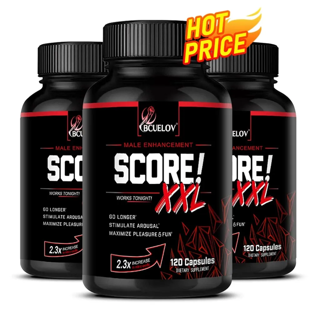 Score XXL Black Maca Supplement - with L Citrulline Support Men Health for Energy Endurance Muscle Mass Maca Root Capsule — image 1