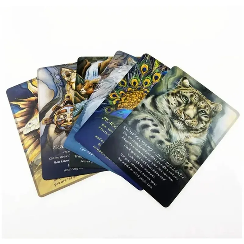 Spirit Of The Animals Oracle Cards A 52 tarot cards deck Divination Edition Deck Borad family women party playing table games — image 3