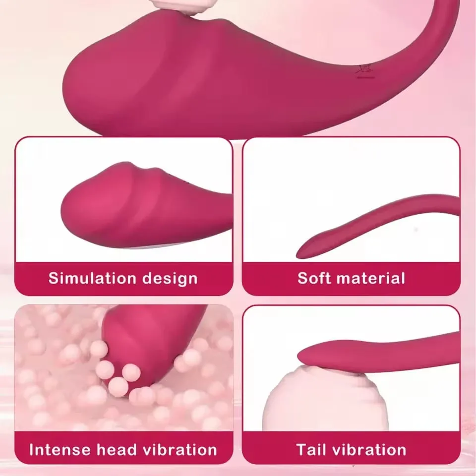 Wearable Women Egg Vibrator Wireless App Control G Spot Vaginal Stimulator Anal Vibrating Massager Sex Toy for Couples — image 3