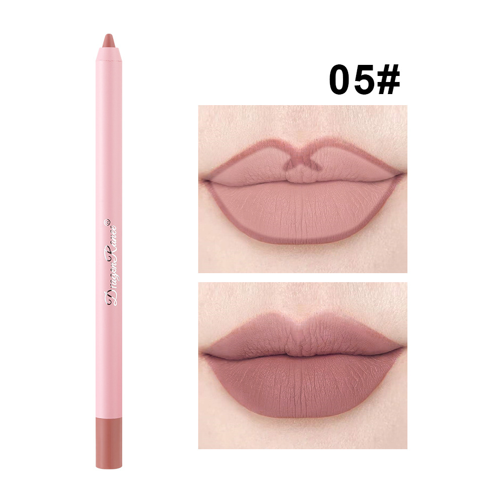 Waterproof Matte Lip Liner in Bean Paste Color Lip Plumping Lipstick Pen Non-Fading Lip Liner Waterproof and Sweat-Proof Long-Lasting Matte Lip Liner One-Second Plump Lip Lipstick Pen — image 12