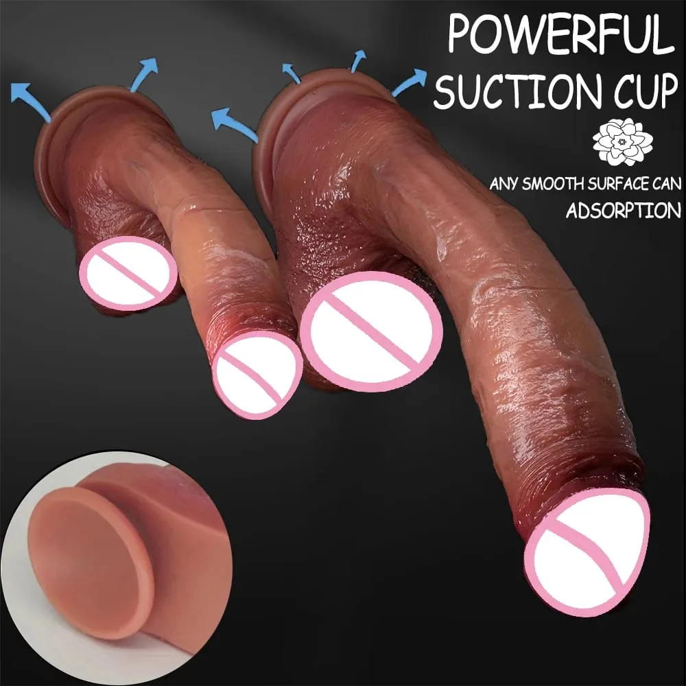 Oversized Realistic Dildo Huge Penis Penetration Anal Sex Toys For Women Masturbation Soft Dick Dildos Sexy Adult Sex Toy Gay — image 2