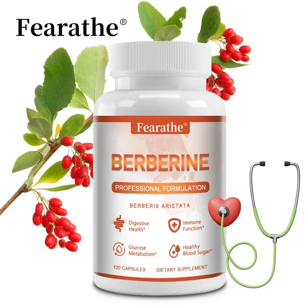 Premium Berberine - Supports Immune System Weight Management Digestive Health and GI Function Supplement 120 Capsules