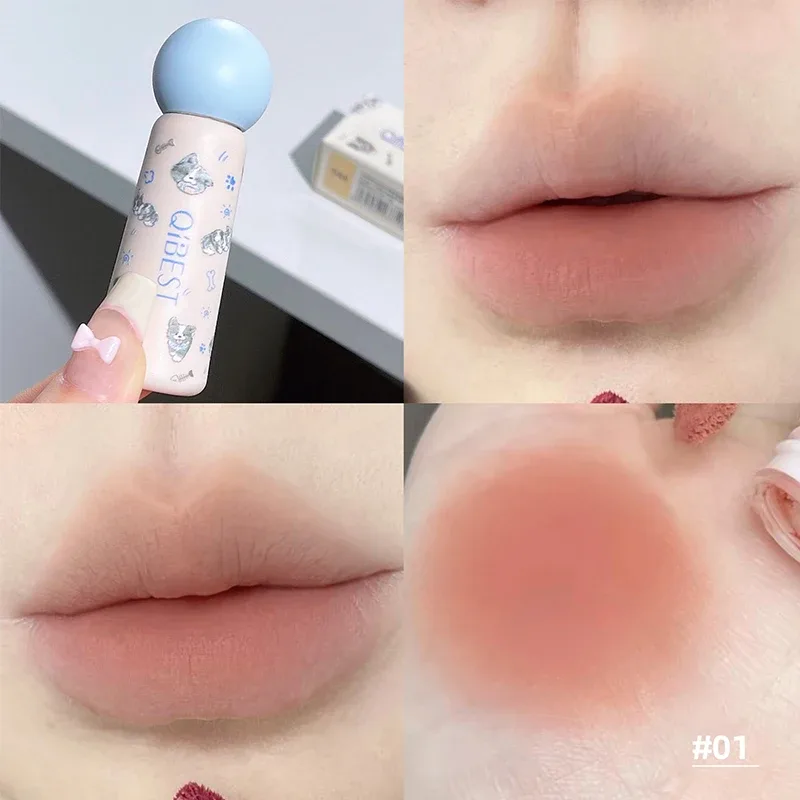 Nude Matte Lip Mud Waterproof Non-stick Liquid Lipstick Long Lasting Highly Pigmented Lipgloss Tint Korean Cosmetics
