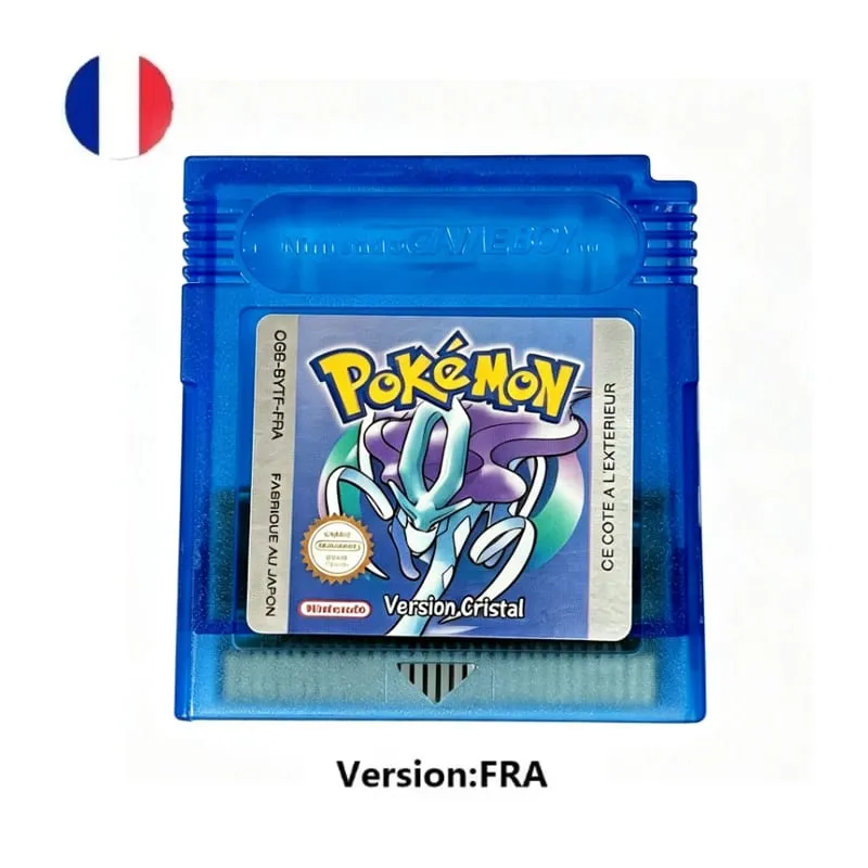 Many style Pokemon Red Blue Crystal Golden Green Silver Yellow GBC Game Card 16 Bit Video Game Cartridge Console Card GB/SP — image 20