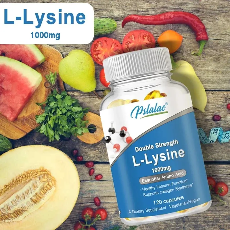 L-Lysine Supplement 1000 mg 120 Capsules Amino Acid Capsules — image 4