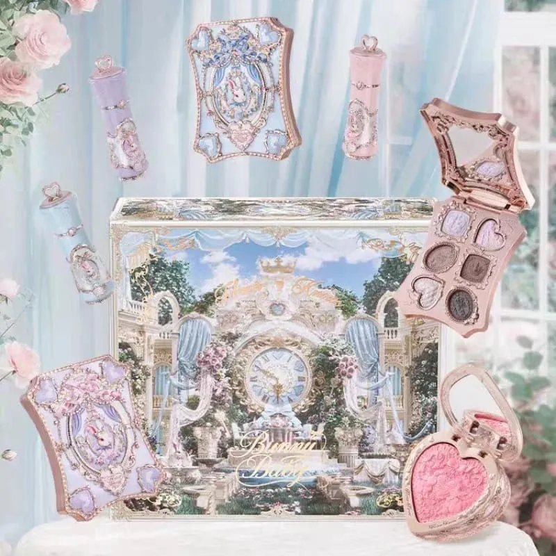 Flower Knows Bunny Garden Collection Lip Cream Blush Air Cushion CC Cream Liquid Foundation Eye Shadows Palette Makeup Set — image 1