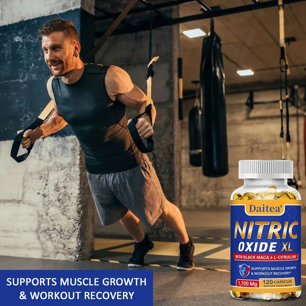 Nitric Oxide - Men's Health Support Capsules Contains Maca Root Powder Extract Muscle Growth and Strengthening — image 5