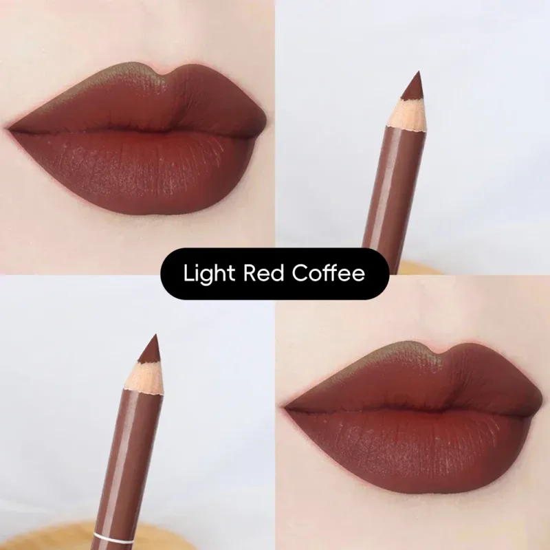 Waterproof Lip Liner Matte Nuede Red Long Lasting Makeup Pens Non-stick Cup Lipstick Women Party Makeup Lip Cosmetics — image 13