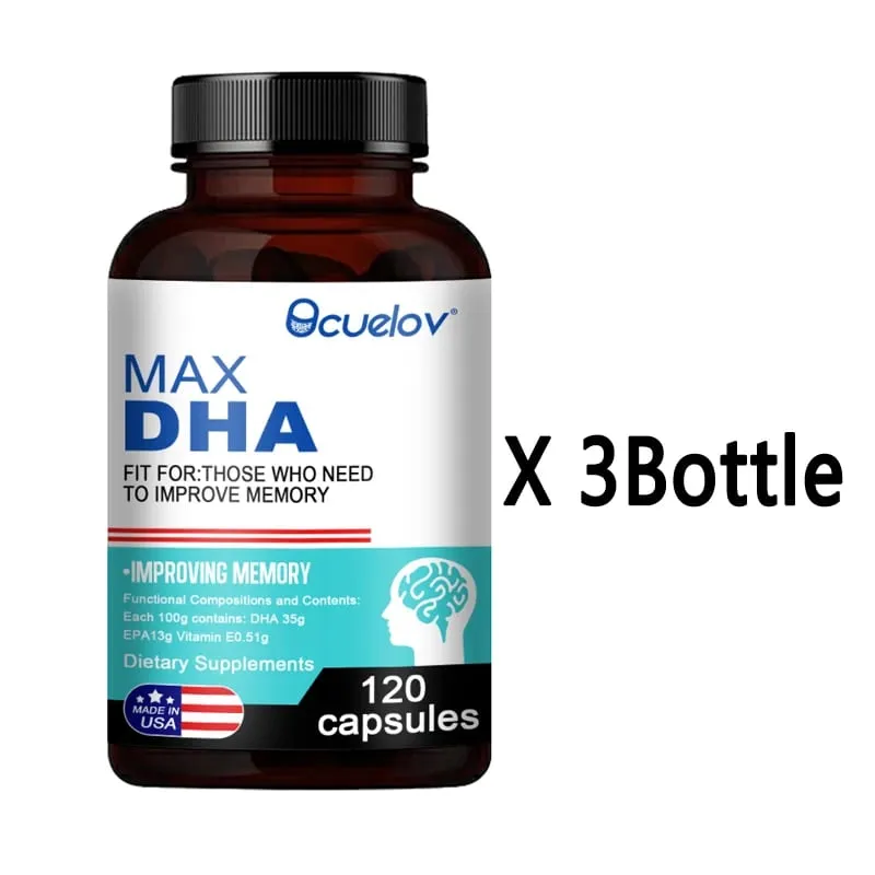 Bcuelov MAX DHA-enhance Memory Protect Eyesight Intelligence Activate Brain Cells Improve Brain Fatigue Dietary Supplement — image 10