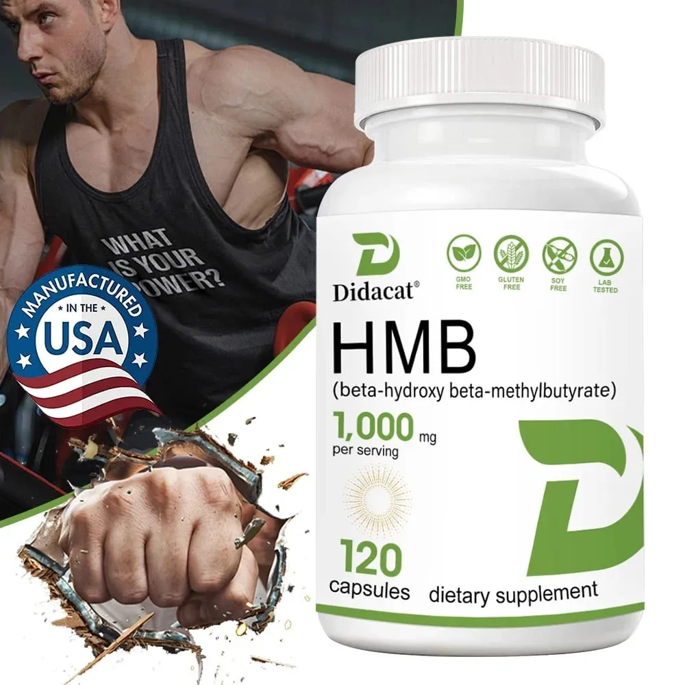 HMB Male Energy Booster - for Increased Muscle Mass and Athletic Strength Energy Supplement Endurance Non-GMO Gluten Free — image 1