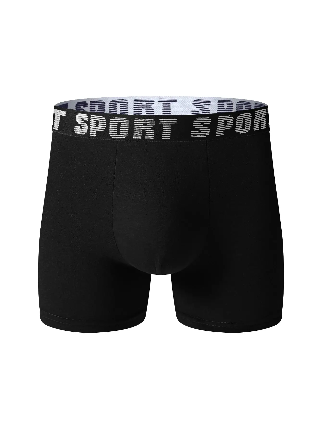 8pcs Men's Underwear Skin-friendly Comfortable Men's Long Boxer Briefs Trendy Fashionable Simple Athleisure Classic Men's Pants — image 6