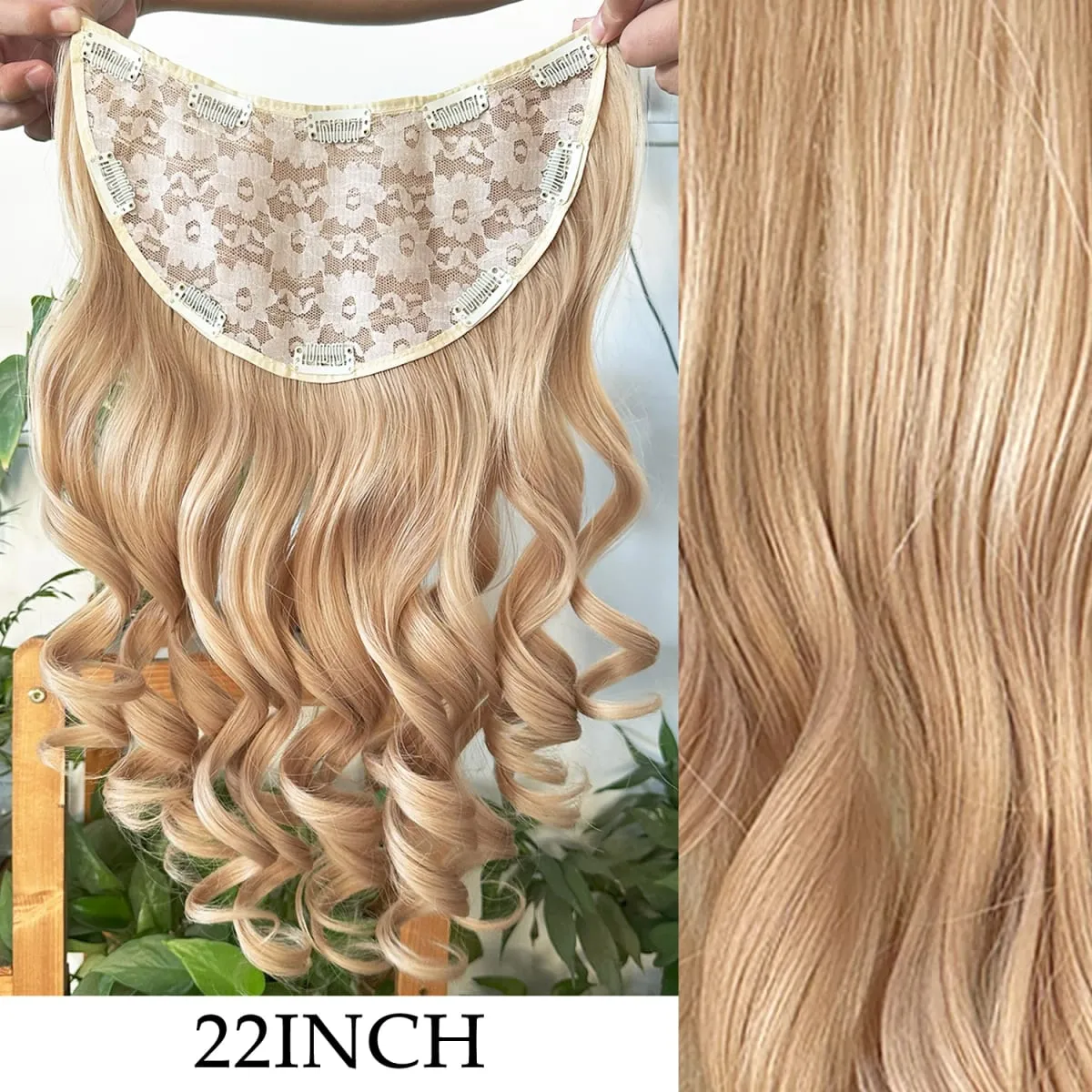 7Pcs/Set 16 Clips Hair Extension Black Long Straight Natural Hair Ombre Hairpiece Heat Resistant Fiber For Women Hairstyle — image 13