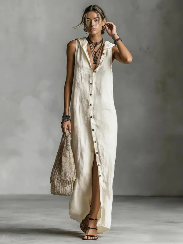 New Summer Large-size Striped Print Long Large-spoke V-neck Dress Fashionable Casual Loose Elegant Pocket Dress Females — image 8