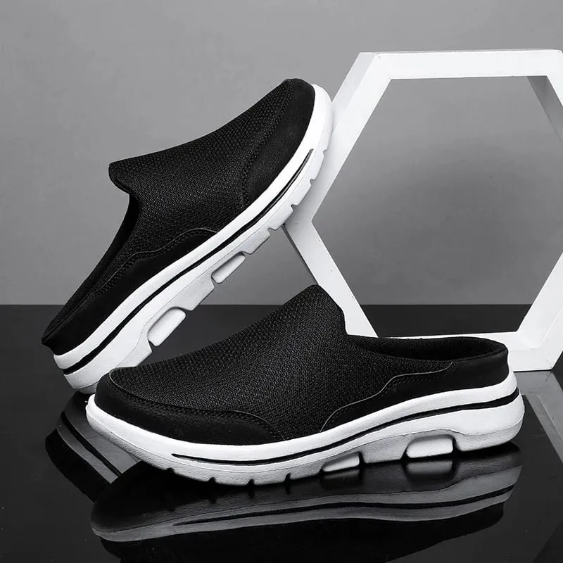 2024 Men Slippers Summer Breathable Home Indoor Slippers Men Thick Bottom Slides Fashion Couple Walking Shoes Chanclas Hombre — image 7