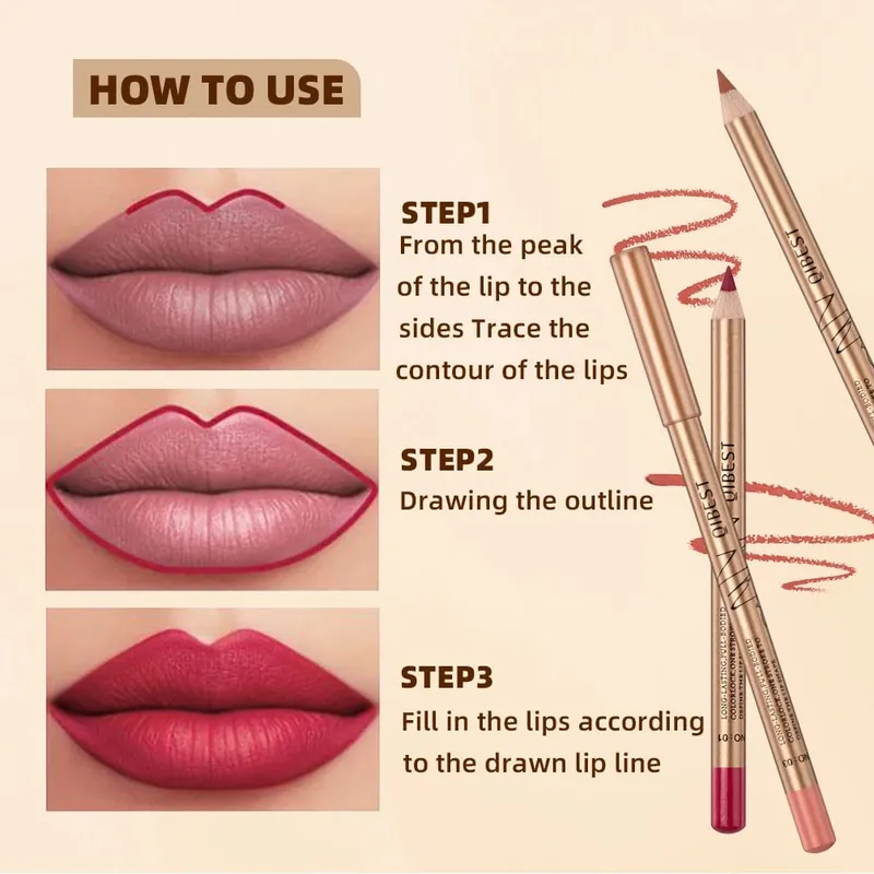 12 PCS Lipliner Sets Waterproof Matte Lip Pencil Lipstick Lasting Lip Liner Pen Smooth Nude Lipstick Pen For Cosmetics — image 7