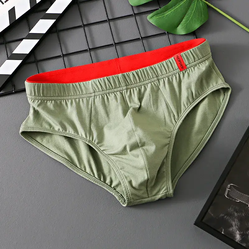 1/3PCS männer Slips Aus Reiner Baumwolle Hohe Qualität Bequeme Unterhose Atmungsaktive Shorts Unterwäsche Dessous Höschen Calcinha Cuecas — image 16