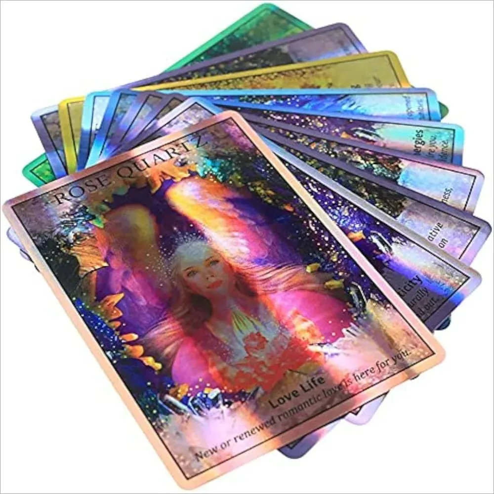 Crystal Angels Oracle Laser Cards 44 Pcs Cards 9.3*6.7cm — image 3