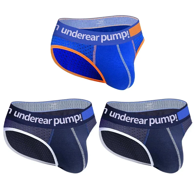 남자의 낮은 허리 슬리밍 메쉬 팬티 U 볼록한 주머니 탄성 허리띠 통기성 다채로운 Jockstrap 속옷